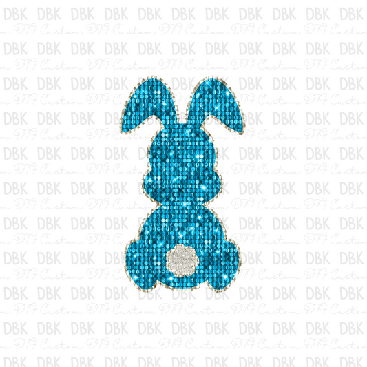 Blue Bunny DTF transfer