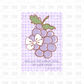 Grapes DTF Transfer (has a pocket)