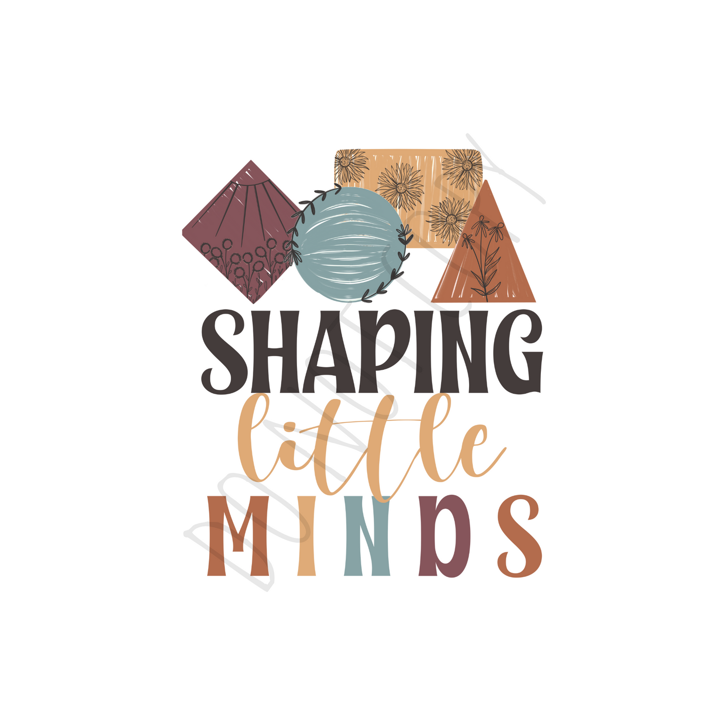 Shaping little minds DTF transfer A9