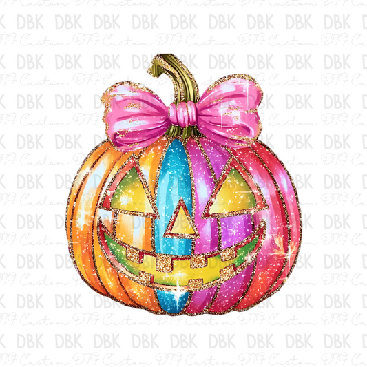 Sparkly Pumpkin DTF Transfer H297