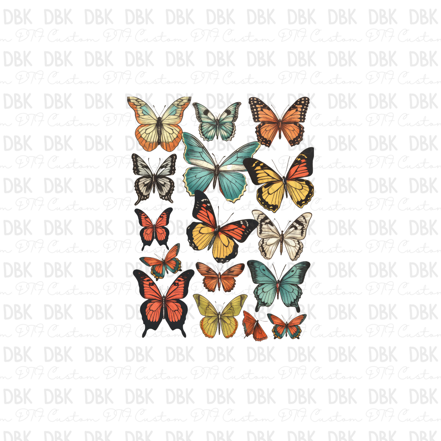 Stacked butterflies DTF Transfer