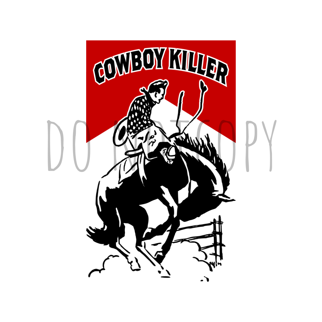 Cowboy Killer DTF transfer