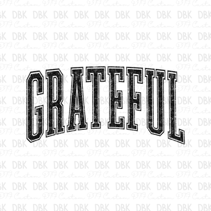 Grateful DTF Transfer BLACK EW3