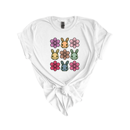 Flowers & Bunnys DTF transfer W21