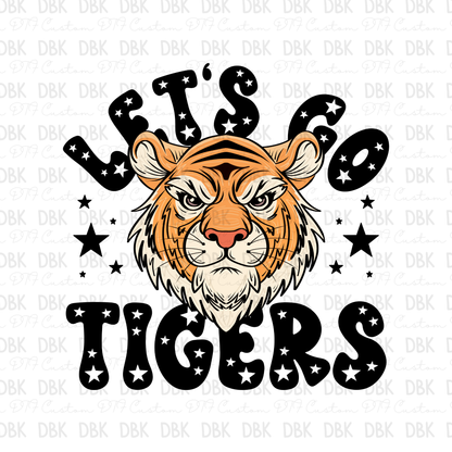 Lets go Tigers DTF Transfer M23
