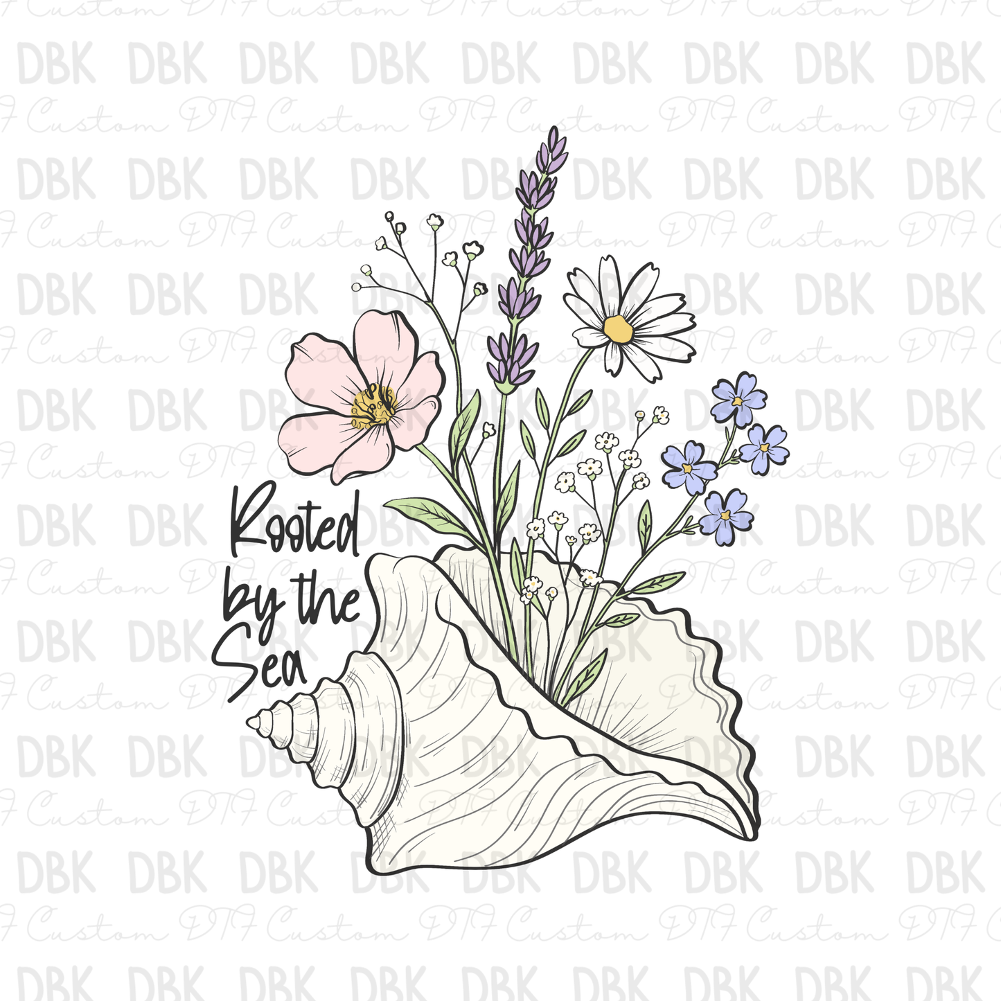 Rooted by the sea DTF Transfer