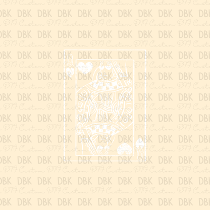 Queen DTF transfer WHITE I300