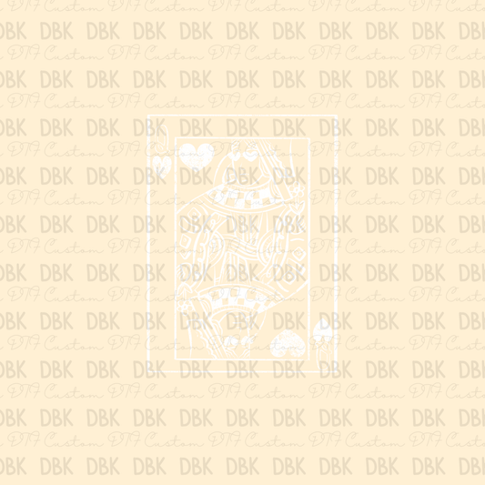 Queen DTF transfer WHITE I300
