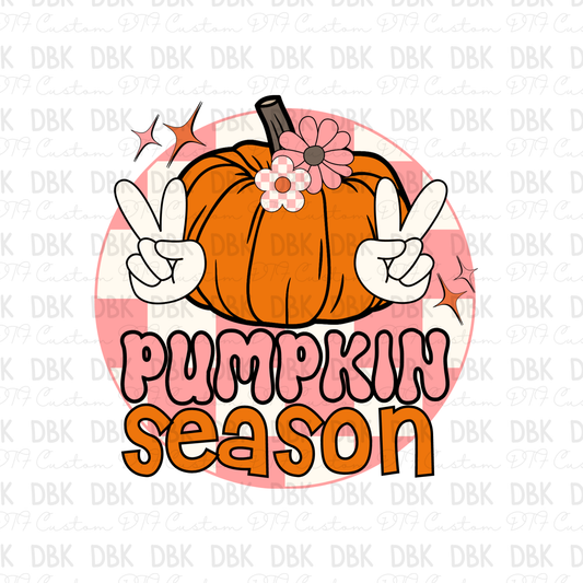 Pumpkin season DTF transfer F135