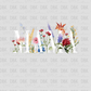 Floral Mama DTF transfer WHITE N231