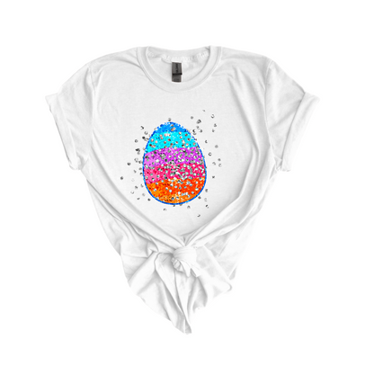 Sparkly Egg DTF transfer W19