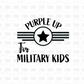 Purple up for military kids DTF Transfer
