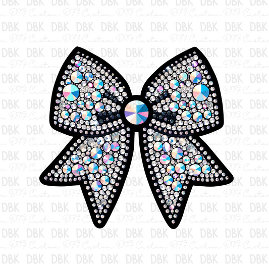 Rhinestone Bow DTF transfer