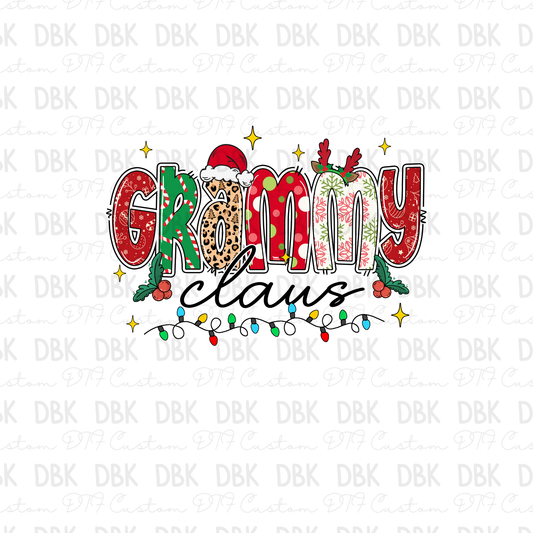 Grammy Clause DTF Transfer E307