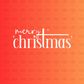 Merry Christmas WHITE DTF Transfer E122
