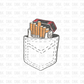 Somebody give me a cigarette before I absolutely lose it POCKET DTF Transfer Z36