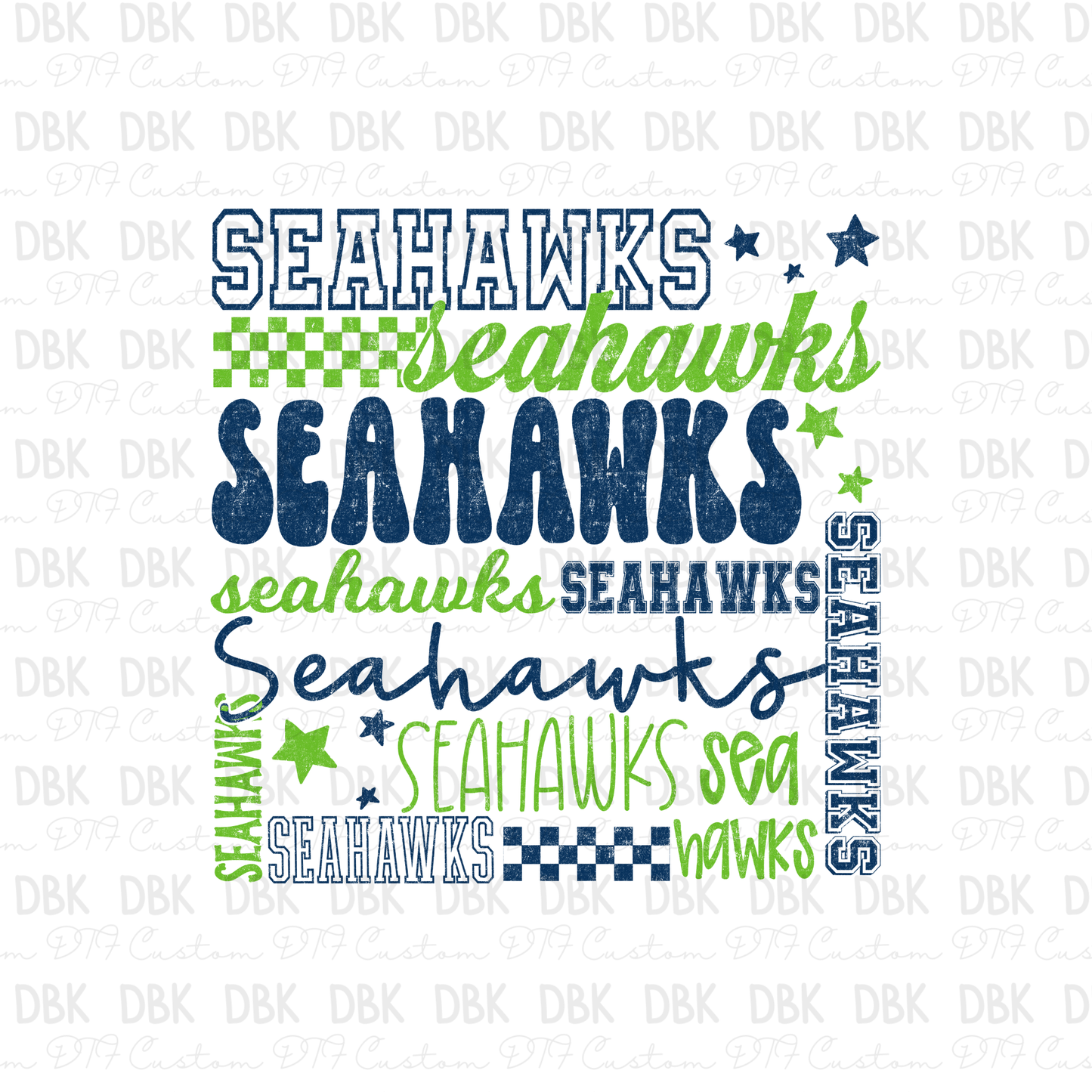 Seahawks DTF Transfer