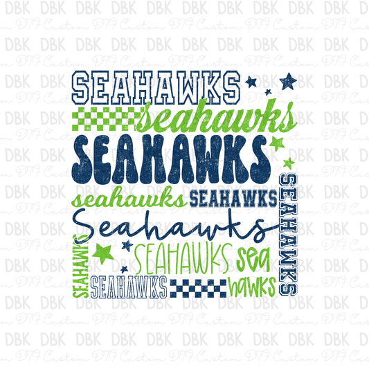 Seahawks DTF Transfer