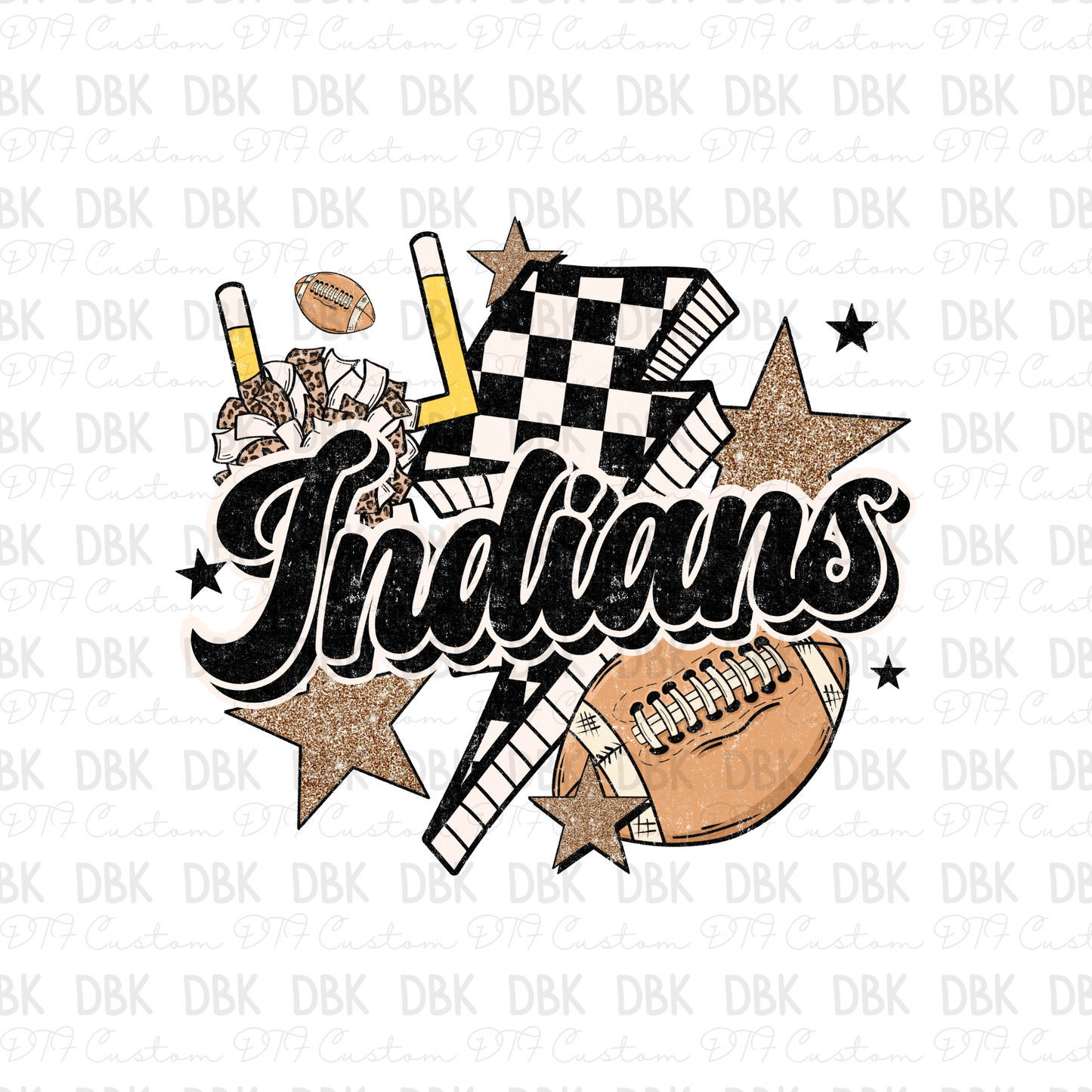 Indians DTF Transfer M220