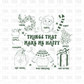 Things that make me happy GREEN DTF transfer E84