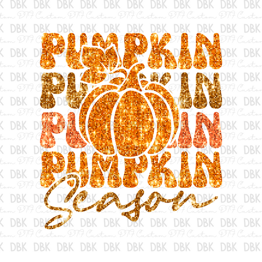 Pumpkin season DTF transfer