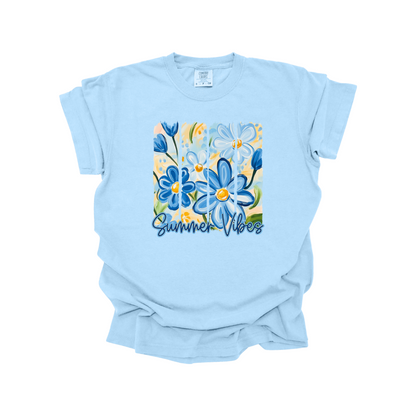 Blue Summer Vibes DTF Transfer