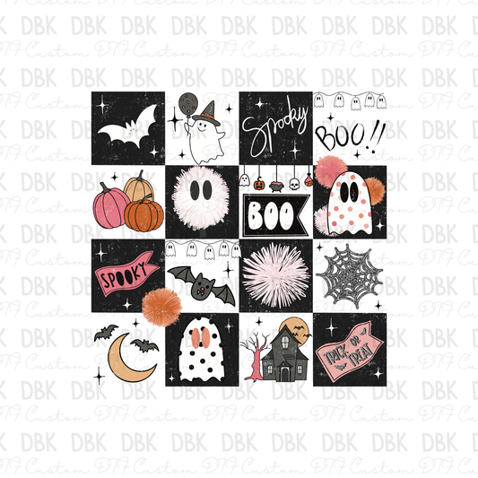 Halloween things DTF Transfer PINK