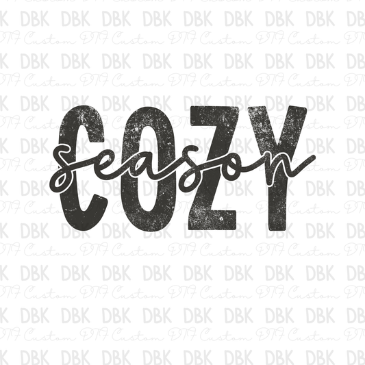 Cozy Season GREY DTF Transfer