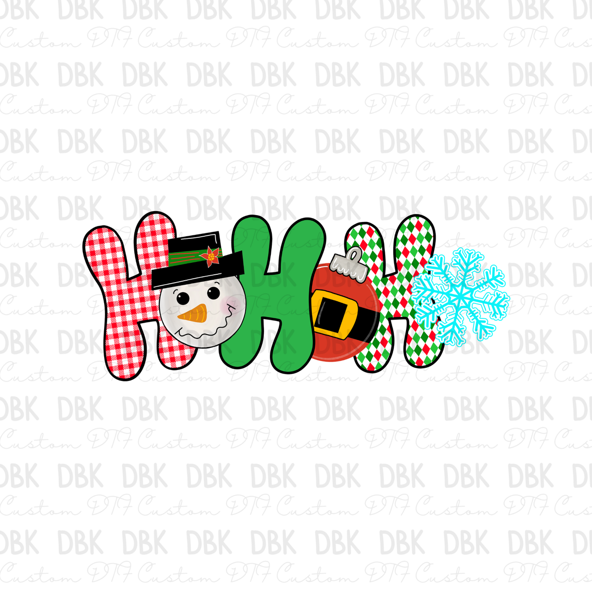 Ho Ho Ho DTF Transfer