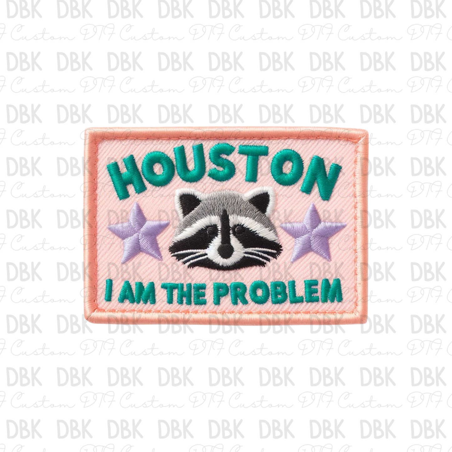 Houston i am the problem DTF transfer B45