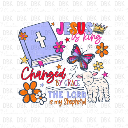 Jesus is my King DTF Transfer FT180