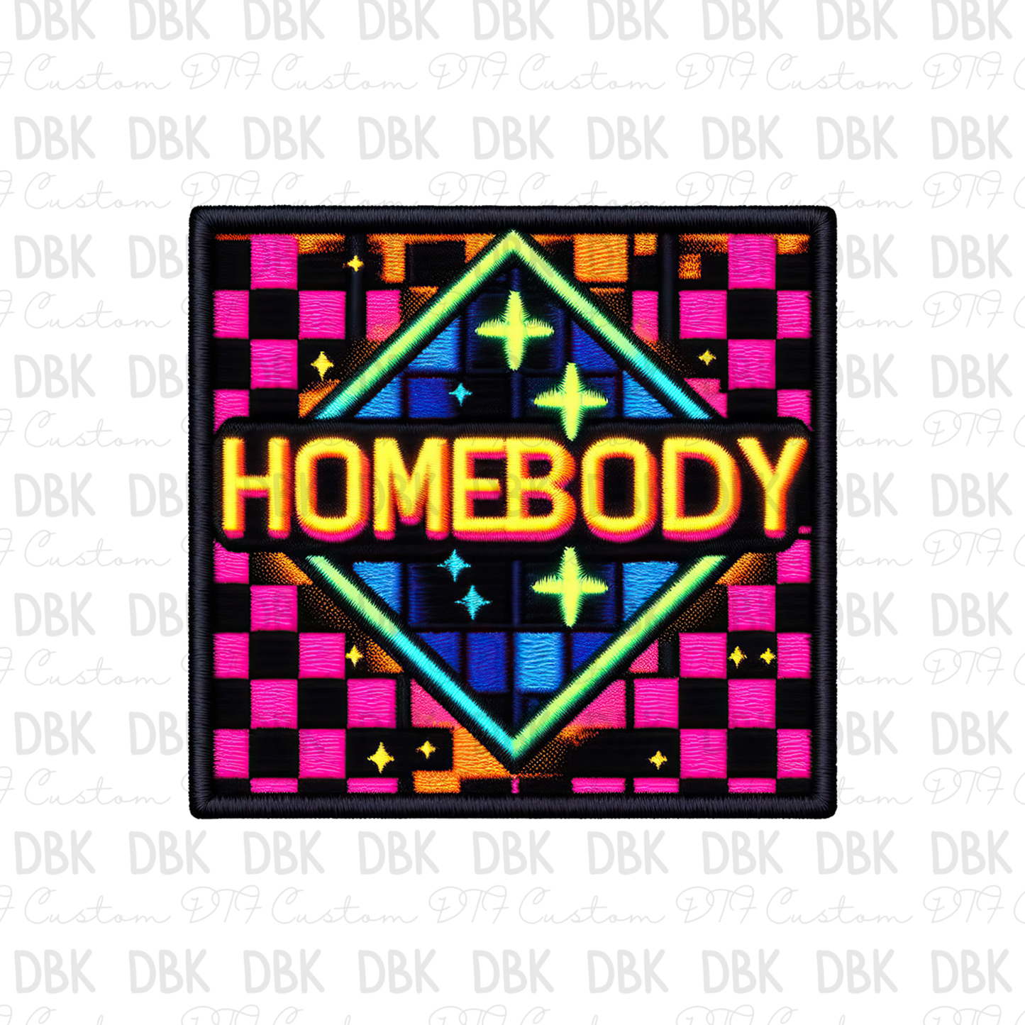 Homebody DTF transfer B43