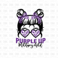 Purple up Military child DTF Transfer