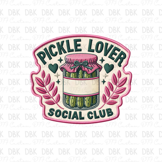 Pickle Lover Club DTF Transfer B196