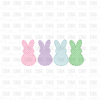 Pastel Bunnies DTF Transfer W37