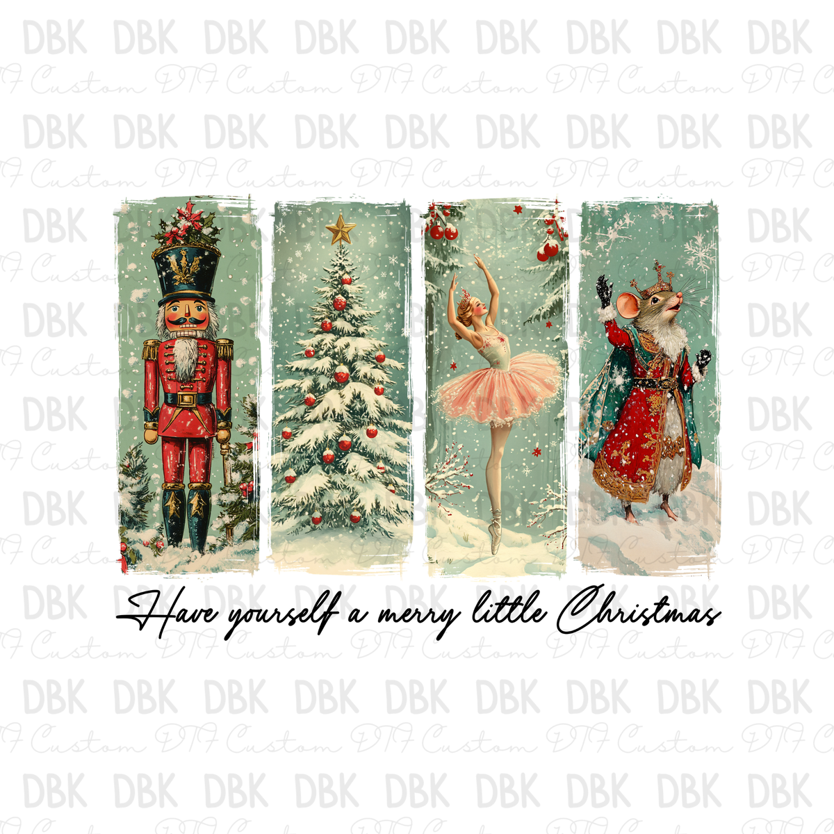 Have yourself a merry little Christmas DTF Transfer