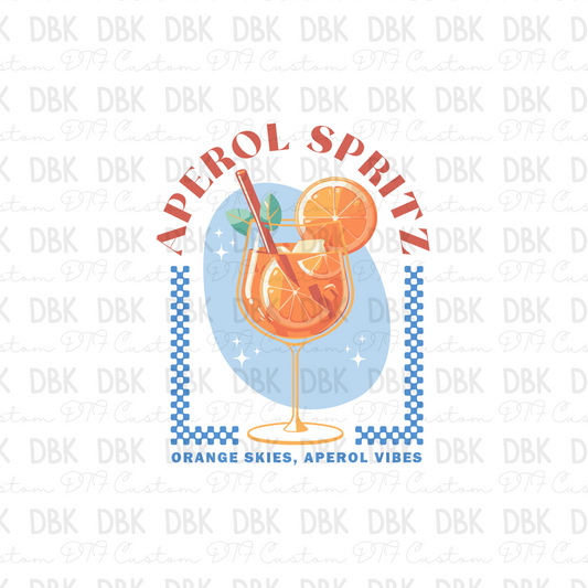 Aperol Spritz DTF Transfer