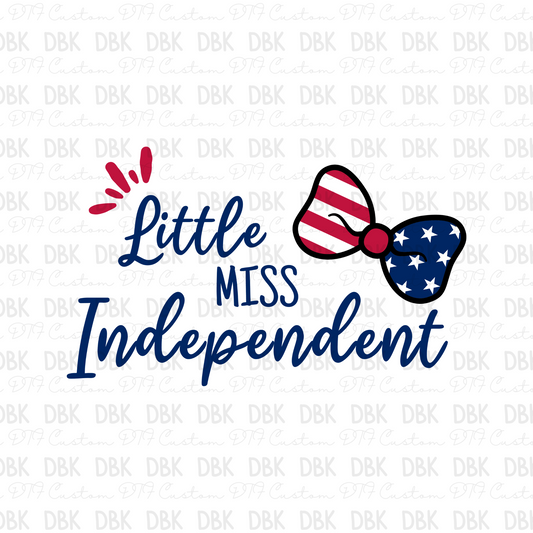 Little miss independent DTF Transfer R183