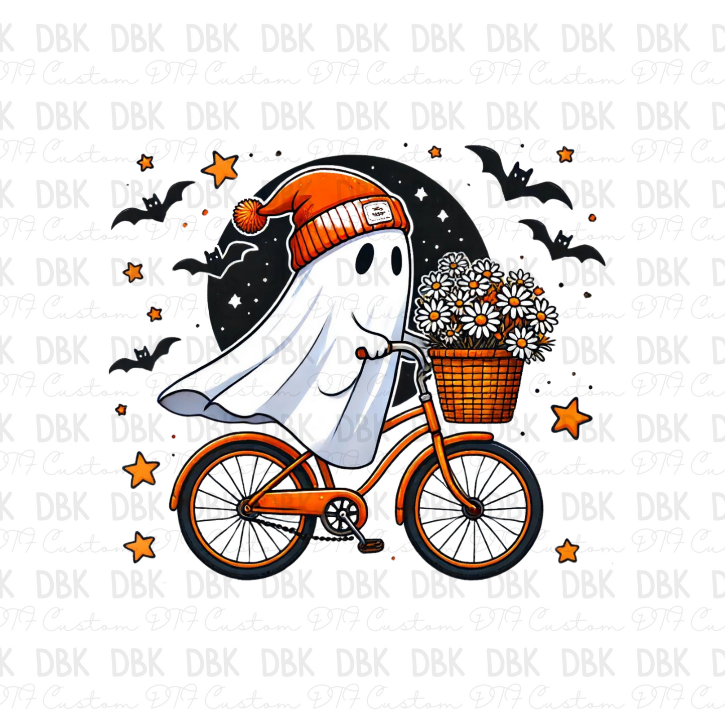 Ghost on bike DTF Transfer F34