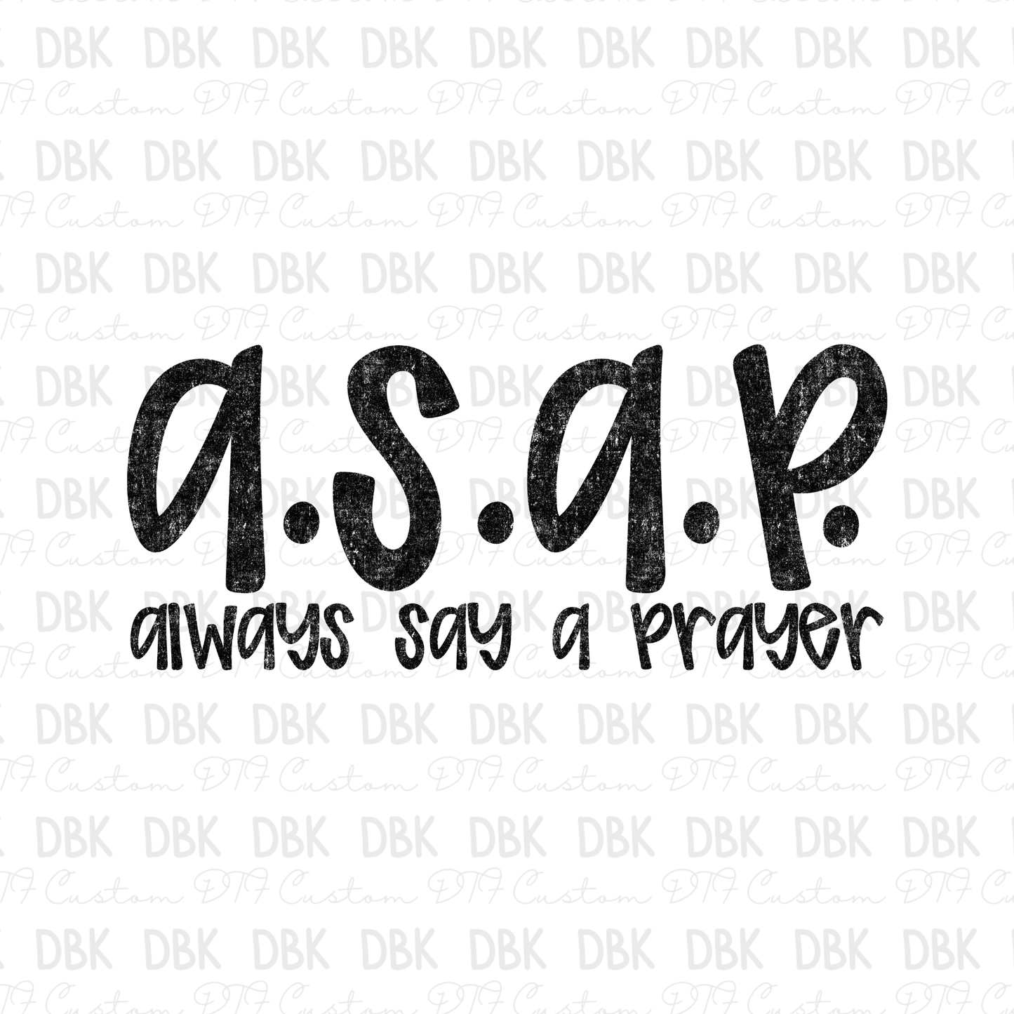ASAP DTF Transfer BLACK FT23