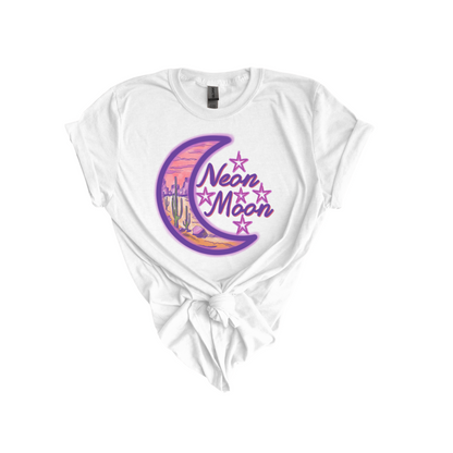 Neon moon DTF transfer