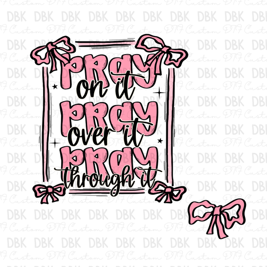 Pray on it DTF Transfer (don't forget to purchase the pocket)