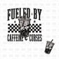 Fueled by Caffeine & Curses DTF Transfer H299 (don't forget to purchase the pocket)