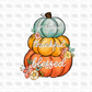 Grateful, thankful, blessed DTF transfer F120