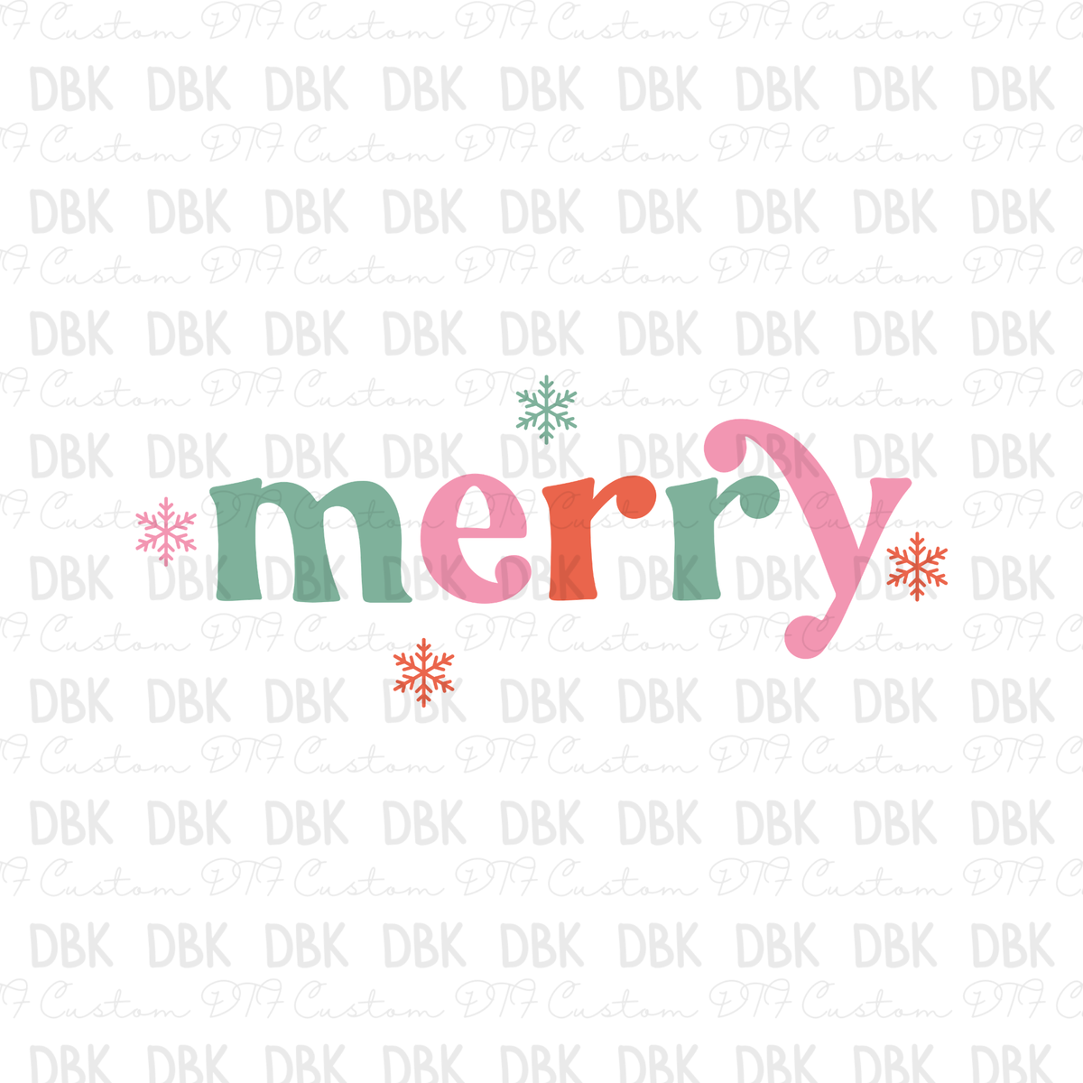 Merry DTF Transfer