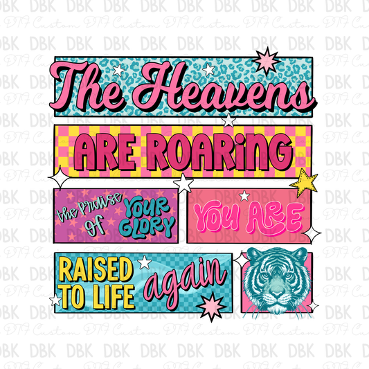 The Heavens are roaring DTF Transfer