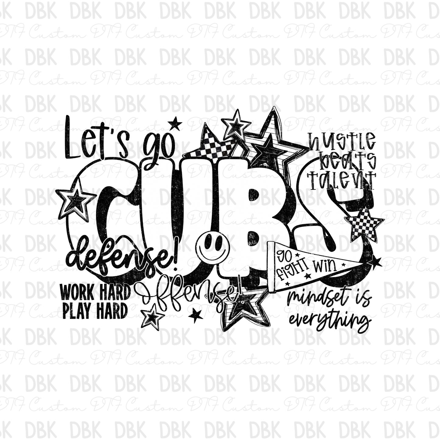 Cubs DTF Transfer