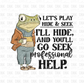 Lets play hide & seek DTF Transfer BLACK I263