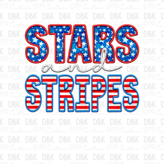 Stars and Stripes DTF Transfer R61