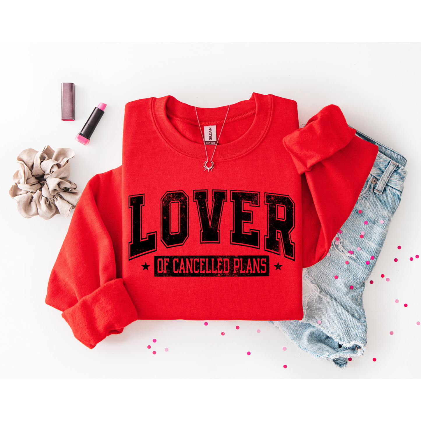 Lover of cancelled plans Gildan Crewneck ADULT